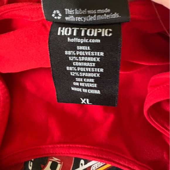 Hot Topic Disney Pixar Cars Lightning McQueen Athletic Dress NWT Size XL - Picture 7 of 7